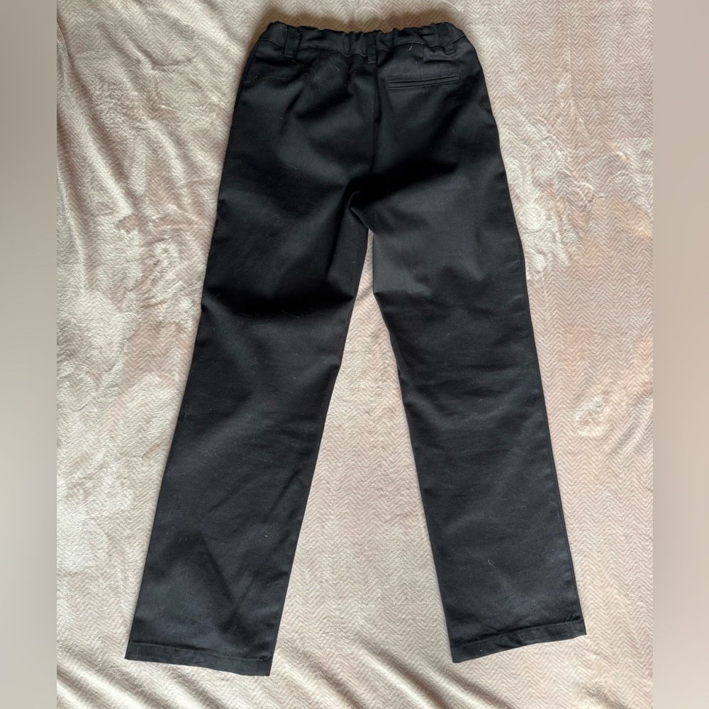 French Toast boys Adjustable Waist Relaxed Fit Pants, Dark Black - size 12 - Picture 9 of 9